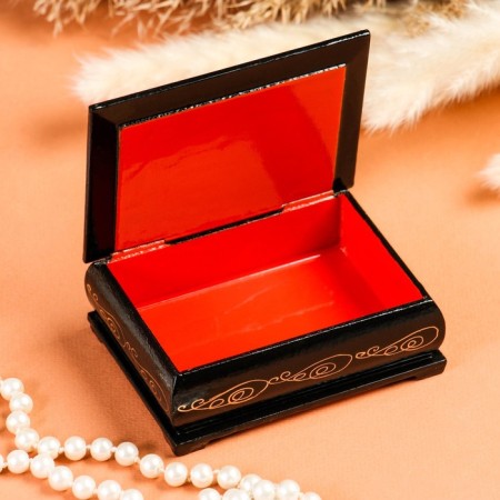 Casket "Bears", 7.5 × 10 cm, lacquer miniature-1