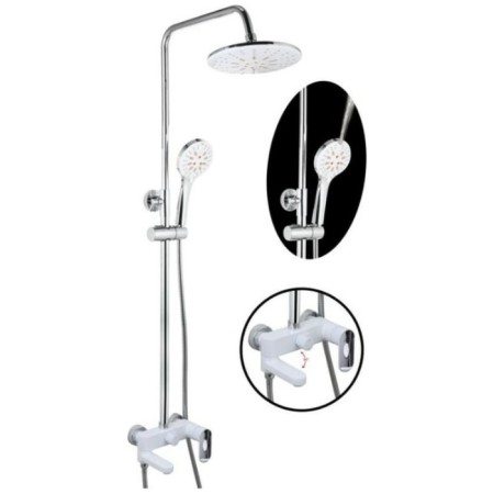 The shower system Fashun A2482-8, pour 110 mm, tropical shower, shower, chromium