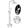 The shower system Fashun A2482-8, pour 110 mm, tropical shower, shower, chromium