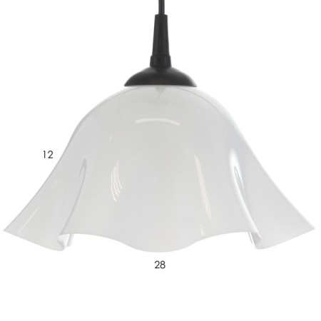 Caust "Iris" 1x15W E27 Model: BR 00260 Black/White 28x28x14cm-5
