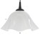 Caust "Iris" 1x15W E27 Model: BR 00260 Black/White 28x28x14cm