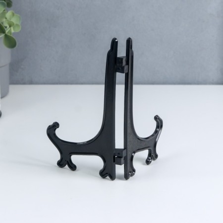 Plates stand, black 15x10 cm-2