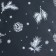 Glossy film "cones", white, 1 x 5.2 m, new year