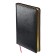 Diary of a low -end A5+, 136 sheets of Sidney Nebraska, solid cover, artificial leather, gold cut, black