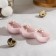 Menzhitsa ceramic 3 cells "Rabbit", 20 × 7 × 3 cm, pink color