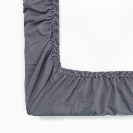 Knitted sheet on an elastic band 120x200x20cm Gray Cullar, 120g/m HL100%-2