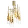 Crystal Lux ceiling lamp, Primavera 2750/106, G9, 6x60 W, 55x24x30 cm, gold color