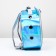Round backpack for carrying animals, transparent, 26 cm, blue