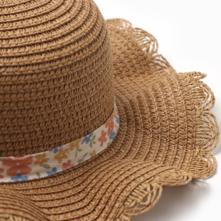 Hat for the girl "Cutie" Minaku, pr 52, central brown-2