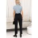 Women's pants on elastic band Eliseeva Olesya, size 42, black color