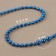 Beads on threads are round 4mm*10 ± 1 -yard blue plastic bobin au