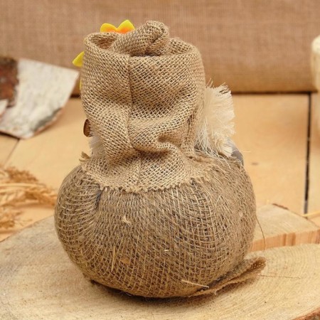 Orak-Domova "Vasek on a burlap, with an ax and money", 23x16x14 cm mix-3