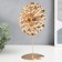 Summary Metal for 1 candle "Web of time" gold 26x14.5x11 cm