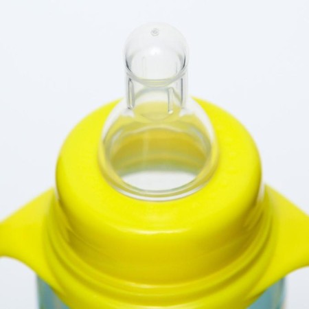 A bottle for feeding "Banans", classic throat, from 0 months, 250 ml., Cylinder, with handles-4
