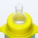 A bottle for feeding "Banans", classic throat, from 0 months, 250 ml., Cylinder, with handles