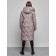 Coat insulated winter female, size 50, brown color
