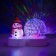 Light device "Snowman with a transparent ball" 9.5 cm, glow of multi, 220 V