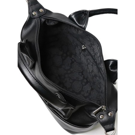 Female bag, artificial leather, 385x220x140 cm, black-4