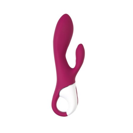 SATISFYER HEATED AFFAIR vibrator with clitoral stimulant, red color-8