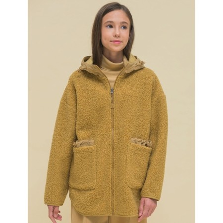 Jacket for girls, height 116 cm, beige color-1