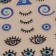 Nail stickers "look", voluminous, multi -colored