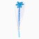 Carnival rod "snowflake", blue color