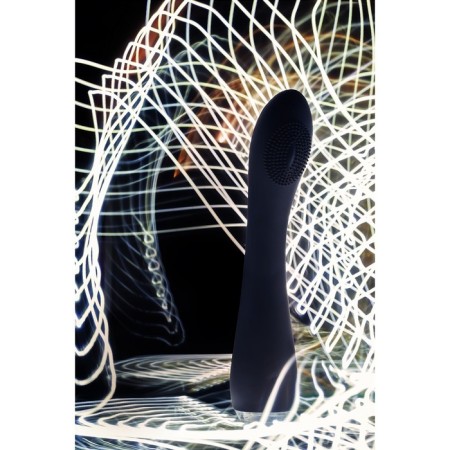 Vibrator prr Shio-Pro silicone, 21 cm, black color-7