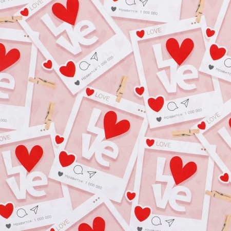 Paper Glossy double -sided "where love lives", 70 x 100 cm-1
