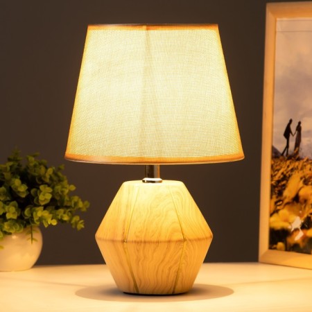 AMandin table lamp E14 40W Beige-Boar 23x23x35 cm Risalux-1
