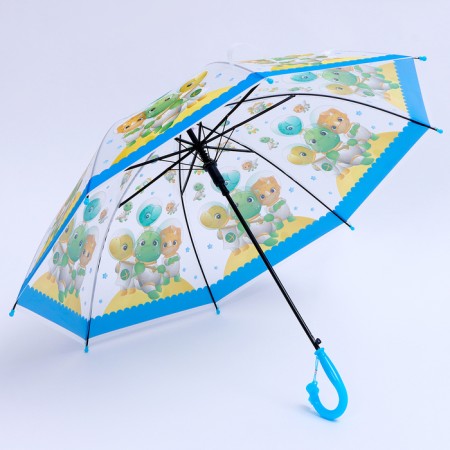 Children's umbrella P/Aut with a whistle "Dracos in space" d = 84cm, 8 spokes, 65 × 7 × 6 cm-1