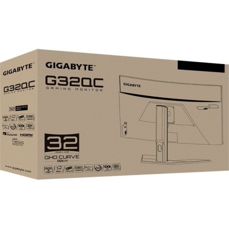 Gigabyte 31.5 "G32QC A Black VA LED 1MS 16: 9 HDMI HAS 350CD 178g/178g 2560x1440 1029463-7