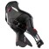 Rnoval bell bQ-9-1 with a handle, fastening on the frame, black color