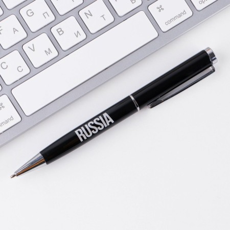 Ballic Metal handle "Russia", blue paste, 1 mm-2