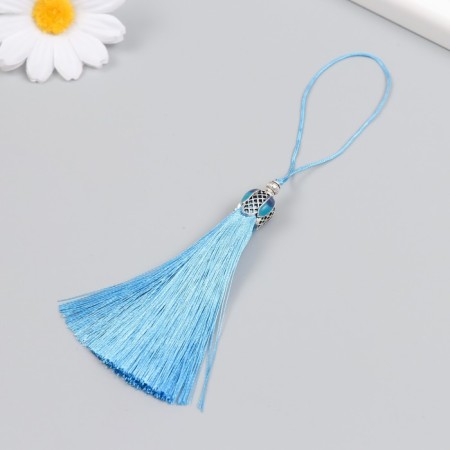 Decor for creativity textiles "Padishah brush" Blue set 2 pcs 9x1 cm-2