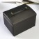 Casket to the leatherette for jewelry "Matte Black" 12.3x17.3x13.7 cm