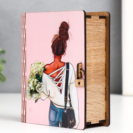 Casket-book "Girl" 14x12x5 cm-2