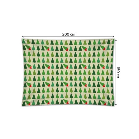 Decorative panel with photo printing "stole a Christmas tree", horizontal, size 150x200 cm-1