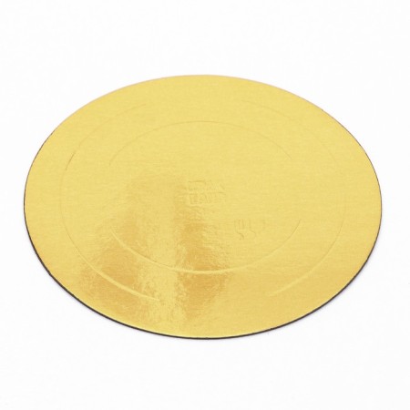 Confectionery substrate, under the cake, gold-white, 18 cm, 1.5 mm-2
