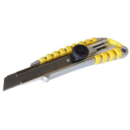 Universal Encor 9670 knife, rubberized metal case, screw lock, 18 mm