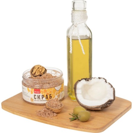 Bradex body scrub “rejuvenating”, moisturizing, with powder walnuts and oils-5