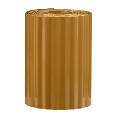 Border tape, 0.2 × 9 m, thickness 0.6 mm, plastic, corrugation, beige, Greengo-6