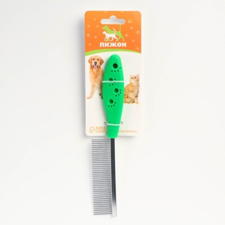 Comb "paws" elongated, 20.5 x 3 cm, green-4
