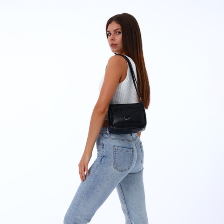 Women's bag with lightning, black color-5