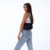 Women's bag with lightning, black color