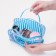 Cosmetic bag with lightning, blue color