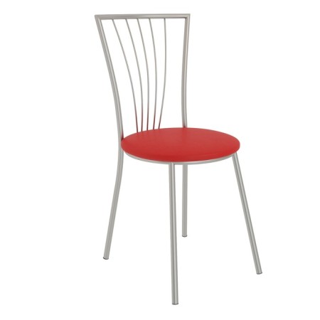 Sirius chair, 425 × 465 × 850 mm, chrome color / red