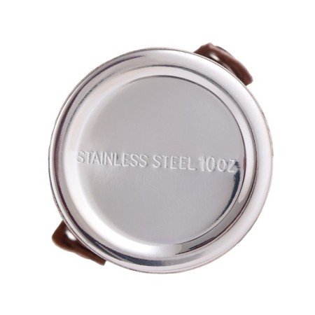 Alcohol flask, stainless steel, gift, 300 ml, with 3 piles of 30 ml-7
