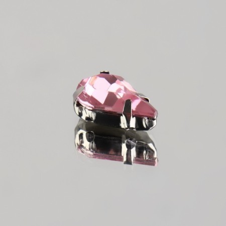 Rhinestones are sewing “drop”, rimmer, 8 × 13 mm, 20 pcs, pink color-1