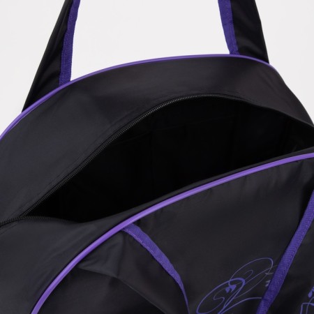 Sports bag with lightning, black/purple color-2
