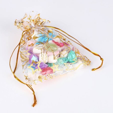 Bager Gift Organza "Bells", 10 x 12 cm +/- 1.5 cm, New Year-1